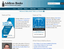 Tablet Screenshot of addicusbooks.com